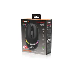 Мишка REAL-EL RM-440W Wireless/Bluetooth Black (EL123200045) - мініатюра 10