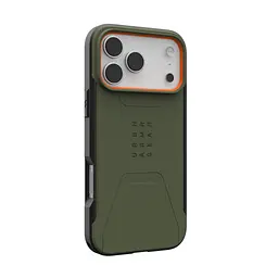 Чохол до мобільного телефона UAG iPhone 17 Pro Max Civilian MagSafe Olive/Orange (114546117297) - мініатюра 4