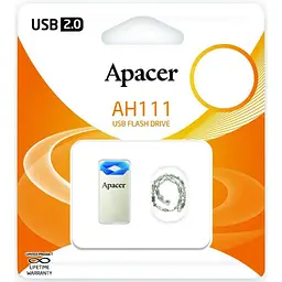 USB флеш накопичувач Apacer 64GB AH111 Blue USB 2.0 (AP64GAH111U-1) - мініатюра 6
