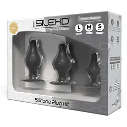 Набір анальних пробок SilexD silicone Plug Kit - мініатюра 2