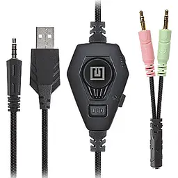 Ігрова гарнітура Real-EL GDX-7680 Black (EL124100046) - мініатюра 4