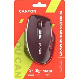 Мишка Canyon MW-21 Wireless Blue LED Burgundy (CNS-CMSW21BR) - мініатюра 6
