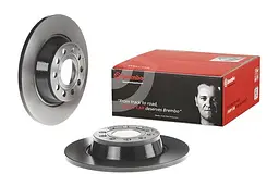 Диск гальмівний задній Skoda Superb II, Yeti, Octavia II, Audi A3 03-25р Brembo (08.A202.11) - мініатюра 2