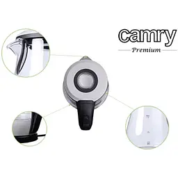 Електрочайник Camry CR 1251 скляний 1.7 л - мініатюра 6