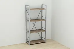 Етажерка 4/60 Ferrum-decor Серії Коннект 120x60x28 сірий ДСП Дуб Сонома Трюфель 16мм (FRD-104252) - мініатюра 5