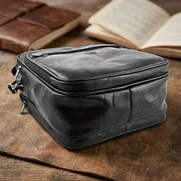 Чоловіча шкіряна сумка Tony Perotti Italico 7058 nero (90634) Чорна - мініатюра 5