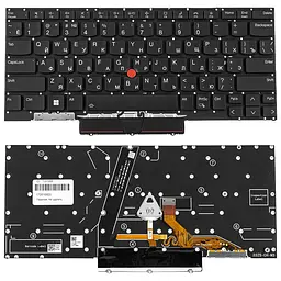 Клавіатура для ноутбука Lenovo (ThinkPad: X1 Nano Gen 3) rus чорний підсвічування клавіш без фрейму