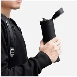 Термос Quange Stainless vacuum cup with Display BW401 темно синий - мініатюра 7