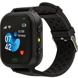 Дитячий розумний годинник Amigo GO009 Camera+LED WIFI Black
