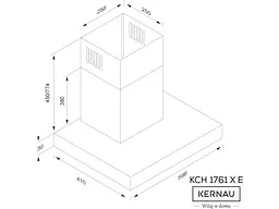 Витяжка Kernau KCH 1761.2 X E - мініатюра 2
