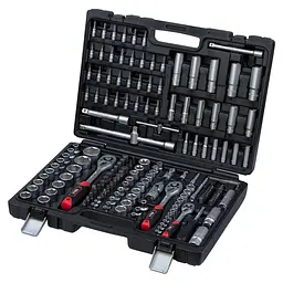 Набір насадок торцевих і біт Ultra 1/4", 3/8", 1/2" 172 шт CrV Taiwan (6003232)