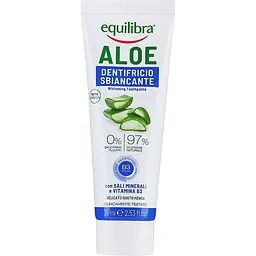 Зубна паста Equilibra Aloe Whitening Toothpaste 75 мл - мініатюра 2