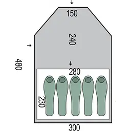 Намет Pinguin Campus 5 (1033-PNG 125.5) - мініатюра 2