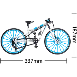 Конструктор велосипед  ZHEGAO MOUNTAIN BIKE спортивний  гірський 247 деталей - мініатюра 3
