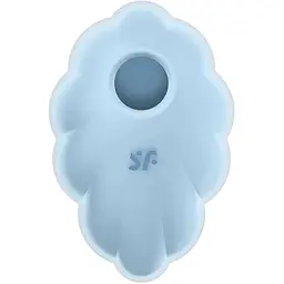Вакуумний стимулятор з вібрацією Satisfyer Cloud Dancer Blue