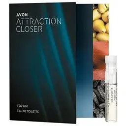 Листівка з пробним зразком Туалетної води Avon Attraction Closer для Нього 0.6 мл