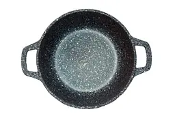 Каструля зі скляною антипригарною кришкою Biol 20 см 2л Granite Grey литої алюміній - мініатюра 2