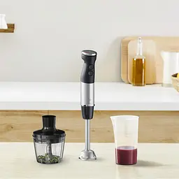 Блендер заглибний Quickchef+ 1000Вт, 2в1, чаша-800мл, чопер-500мл, турборежим, сріблясто-чорни Tefal kuh0015567 - мініатюра 9