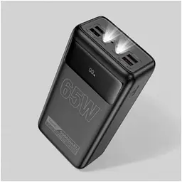 Зовнішній акумулятор Hoco DB81A 50000 mAh 65W power bank з дисплеєм чорний 6942007637756 - мініатюра 5