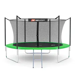 Батут Hop-Sport 10ft (305см) зелений з внутрішньою сіткою - мініатюра 8