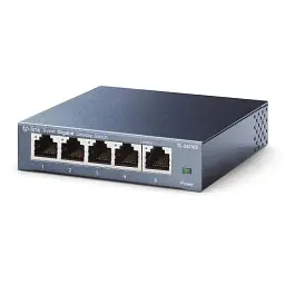 Комутатор TP-LINK TL-SG105, 5x100/1000 Mb/s, металевий корпус, некерований - мініатюра 2
