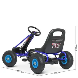 Велокарт дитячий Bambi kart M 0645(2)-4 синій - мініатюра 4