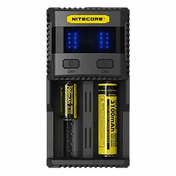 Зарядний пристрій для акумуляторів Nitecore SC2 Чорний (2459663069) - мініатюра 2