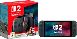 Портативна ігрова приставка Nintendo Switch 2 Black Mario Kart World Bundle (0045496321529)
