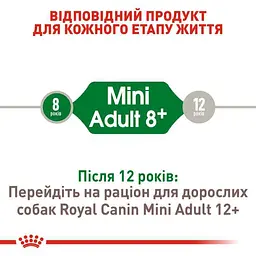 Сухий корм для собак віком від 8 до 12 років Royal Canin Mini Adult 8+, 800 г (30020089) - мініатюра 6