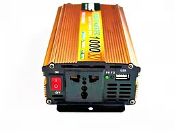 Універсальний автомобільний інвертор UKC 12V/220V 1000W перетворення напруги - мініатюра 5