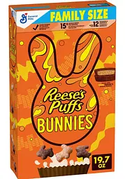 Сухий сніданок General Mills Reese's Puffs Bunnies Breakfast Cereal 557г - мініатюра 5