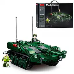 Конструктор M38-B1010 SLUBAN "Танк" 25,5см фігурки 692дет в коробці (6903317468867) - мініатюра 2