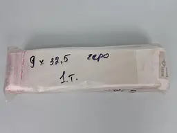 Пакет прозорий поліпропіленовий зі скотчем та європідвісом 3,5см розмір 9х32,5 щільність 25 мкр 1000 шт/уп. - мініатюра 4