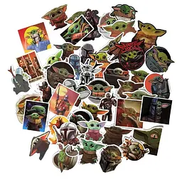 Стікерпак GeekLand Baby Yoda 50 штук - мініатюра 6