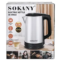 Електрочайник Sokany SK-09022 на 2.3 л 1500 Вт Sokany SK-09022 - мініатюра 8
