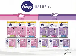 Прокладки гігієнічні Sleepy Slim Normal (240 мм) 5 крапель 8 шт. Невидимі під одягом - мініатюра 3