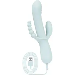 Вібратор Good Vibes Only Sage Triple Stimulation Vibe Soft Silicone Blue (SX3074) [152365] - мініатюра 5