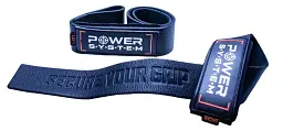 Лямки для тяги шкіряні Power System PS-3320 Leather Straps Black (3320BK-0)
