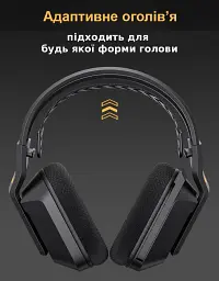 Бездротові ігрові навушники Onikuma GT828 геймерська Bluetooth гарнітура з мікрофоном та RGB Black (19119) - мініатюра 11