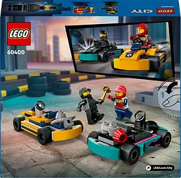 Конструктор LEGO City Картинг і гонщики 99 деталей (60400) - мініатюра 9