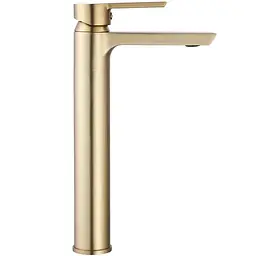 Змішувач для умивальника Rea Argus brushed gold високий REA-B6412, Золотий - мініатюра 3