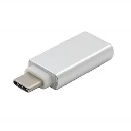 Перехідник Type-C (M) - USB 3.0 (F), сріблястий, Extradigital (KBU1665)