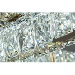 Люстра кільця Led Linisoln 7708-3D GD метал/скло золотий 3 лампи - мініатюра 4