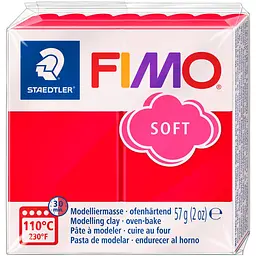 Пластика для біжутерії Soft Індійська червона 57 г Fimo (4006608809492)