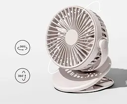 Портативний вентилятор Solove Clip Fun F3 Silver [86403] - мініатюра 2
