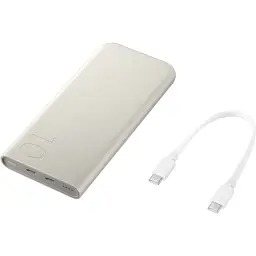 Зовнішній акумулятор Samsung 10000mAh 25W Beige [EB-P3400XU] [147590] - мініатюра 5