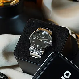 Чоловічий годинник Casio MTP-V002D-1B3 Сріблястий ( AT1141-0115 ) - мініатюра 4