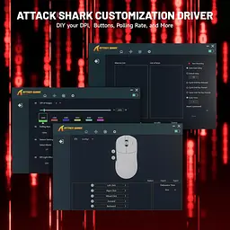 Бездротова миша ATTACK SHARK X8 Ultimate 42000 DPI PAW3950MAX,8K Sensor,Nordic 54L15 Біла - мініатюра 3
