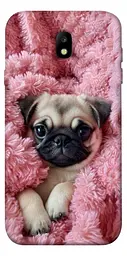 TPU чохол Demsky Мопс у ніжностях для Samsung J730 Galaxy J7 (2017)