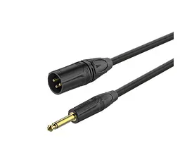 Микрофонный аудио кабель Jack 6.3 mono — XLR Male Roxtone GMX-J250-L3 3м - мініатюра 1